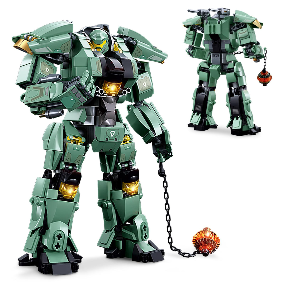 BDXEJV transforming robot mech bricks for creative building and imaginative play