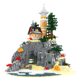 BDYDT Architecture Island Cave Lighthouse assembly view for display and play.