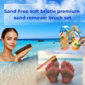 Beach Sandy Sand Remover Brush with soft bristles cleans sunscreen from devices