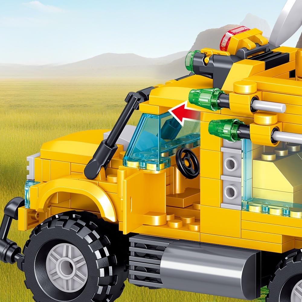 Beamryx large dinosaur research truck supports dynamic pretend play