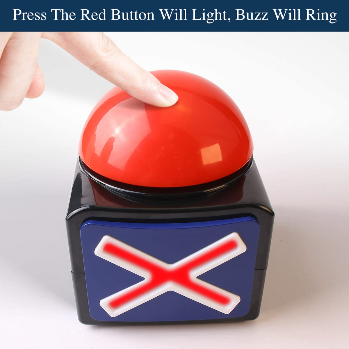 Bean LIEVE compact game buzzer design fits neatly on crowded tables.