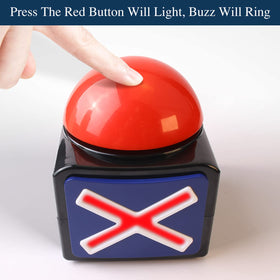 Bean LIEVE compact game buzzer design fits neatly on crowded tables.