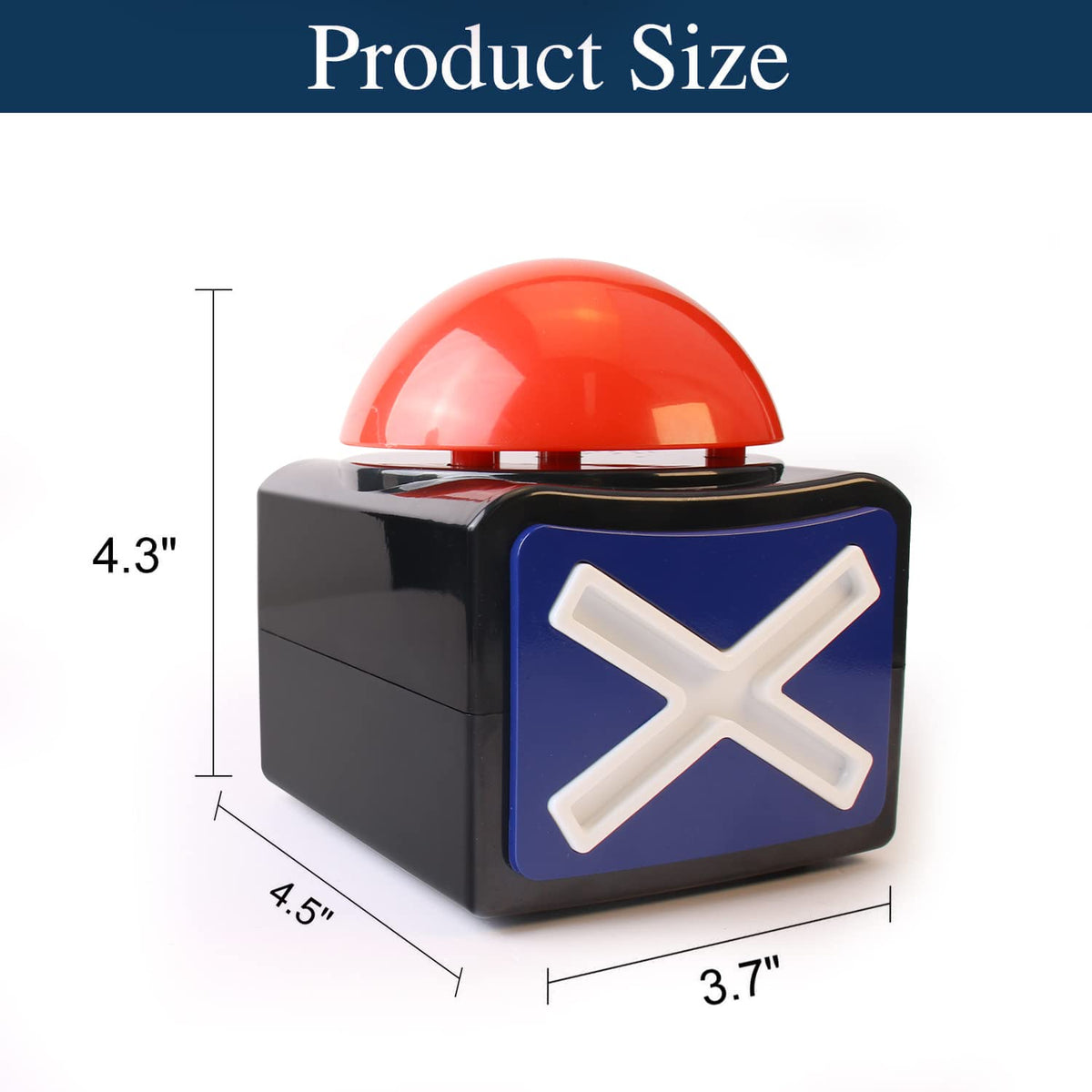 Bean LIEVE game buzzer emits clear sounds to signal answers during trivia.