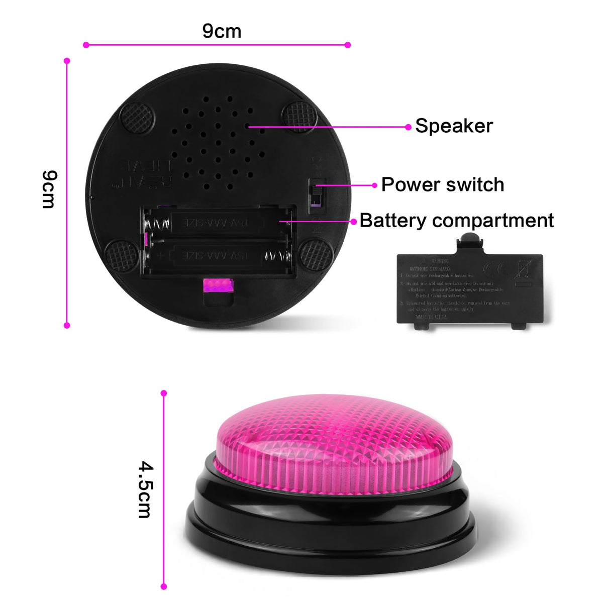 BEAN LIEVE buzzers with blue button for team trivia and family game nights.