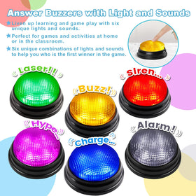 BEAN LIEVE buzzers with yellow button featuring bright 4-LED signals for clear visibility.