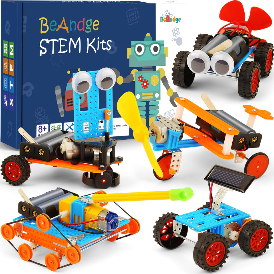 BeAndge STEM kit solar car in action, engaging kids with hands-on learning