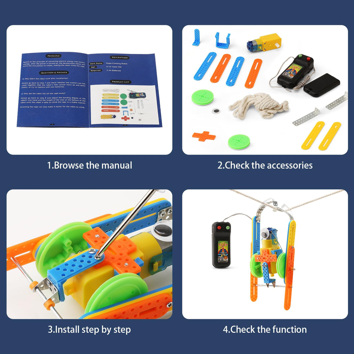 BeAndge screwdriver and tools simplify kit assembly and tinkering.