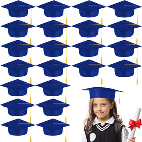 BeapTcely blue grad cap with square top for preschool photos