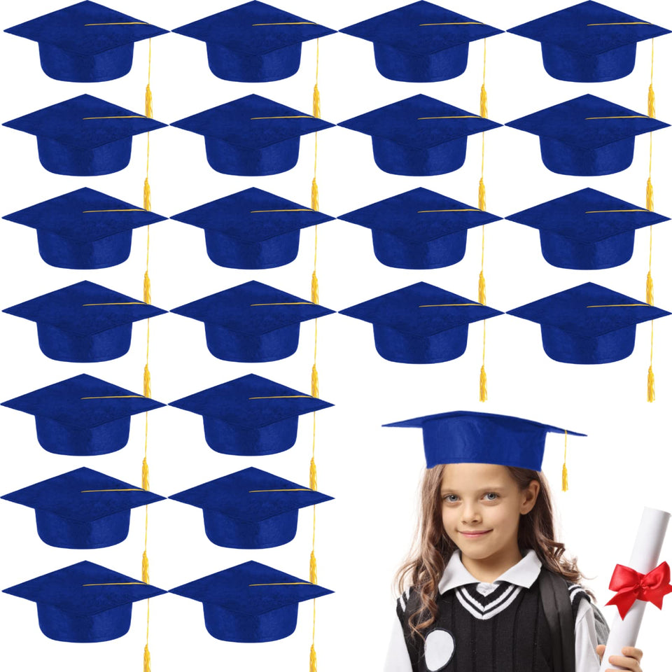 BeapTcely blue grad cap with square top for preschool photos