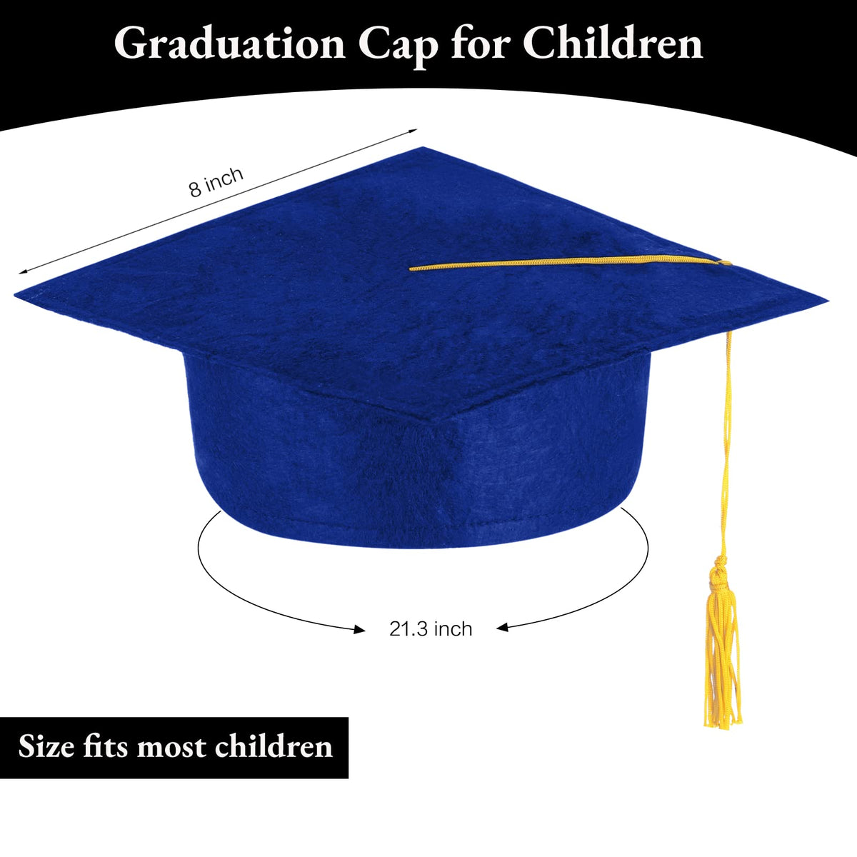 BeapTcely felt grad cap close-up showing durable material