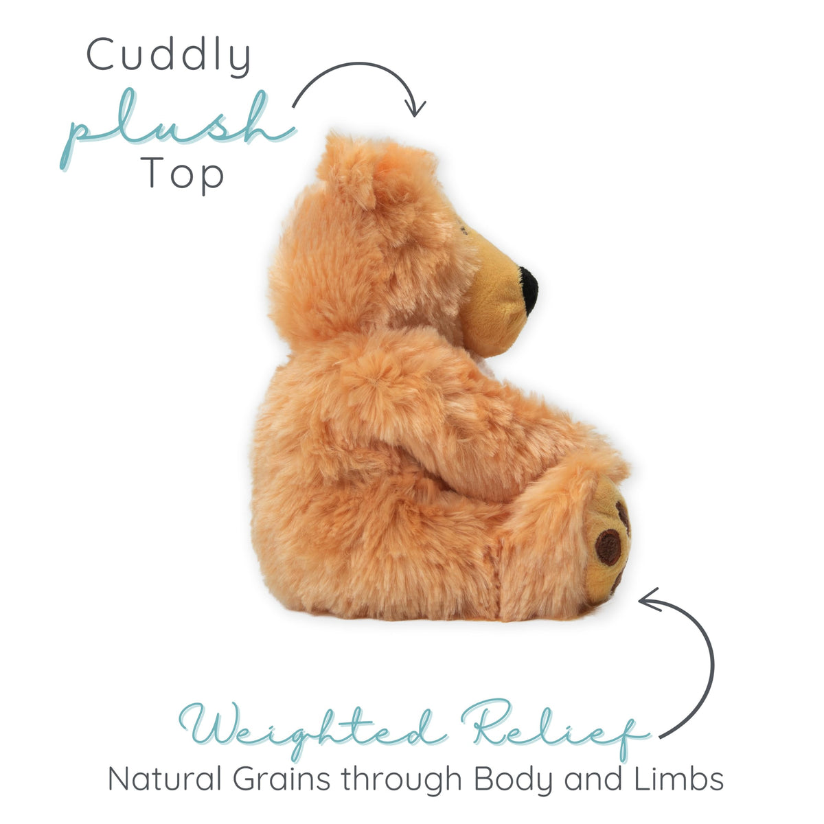 Bear Hugs lavender-scented plush provides a calming aroma.