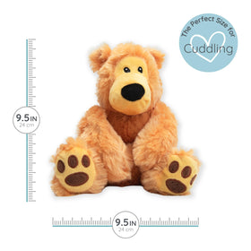 Bear Hugs soft fabric plush feels incredibly cuddly.