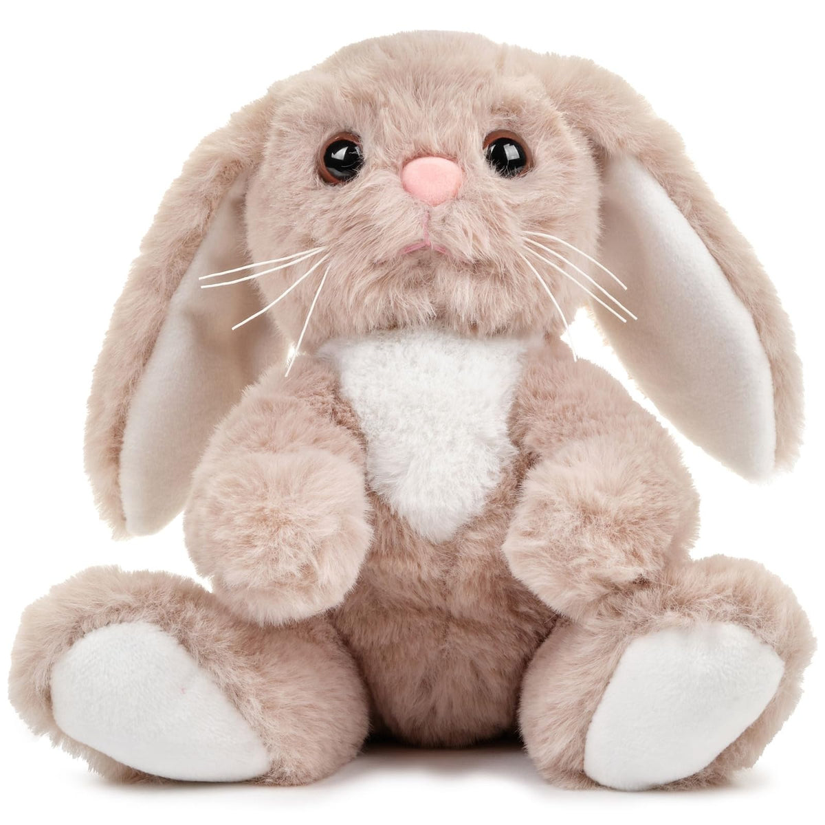 Bearington Boomer Easter Bunny close-up of ultra-soft plush fur for cozy cuddles.