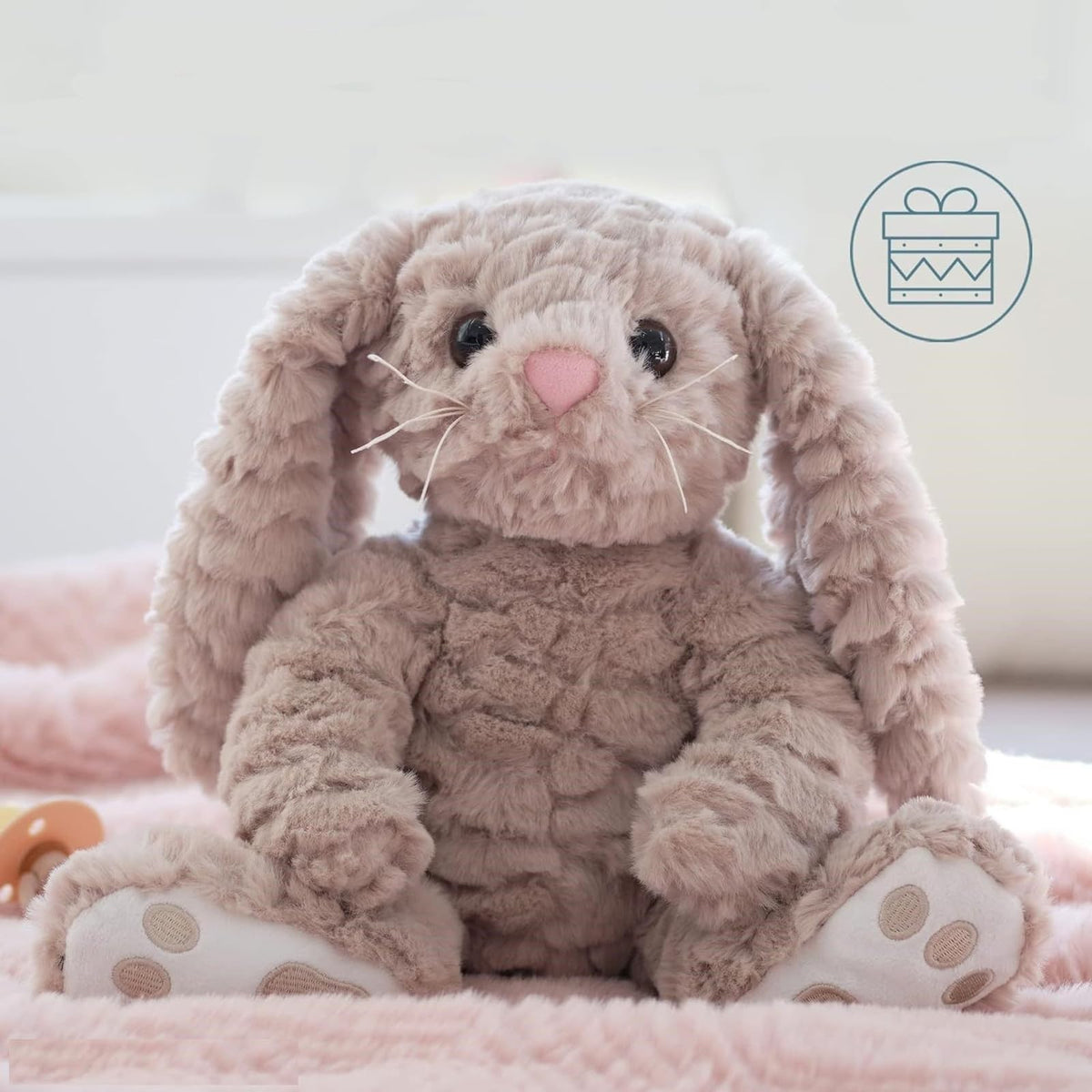 Bearington Bunny plush - easy-care materials support simple cleaning.