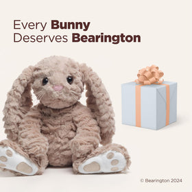 Bearington Bunny plush - toddler-friendly size for gentle play.