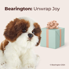 Barkston Shih Tzu plush side view showing durable stitching for lasting play