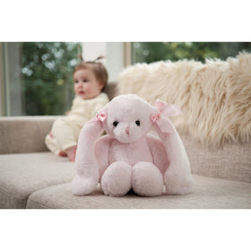 Bearington 14 inch bunny playtime scene with children