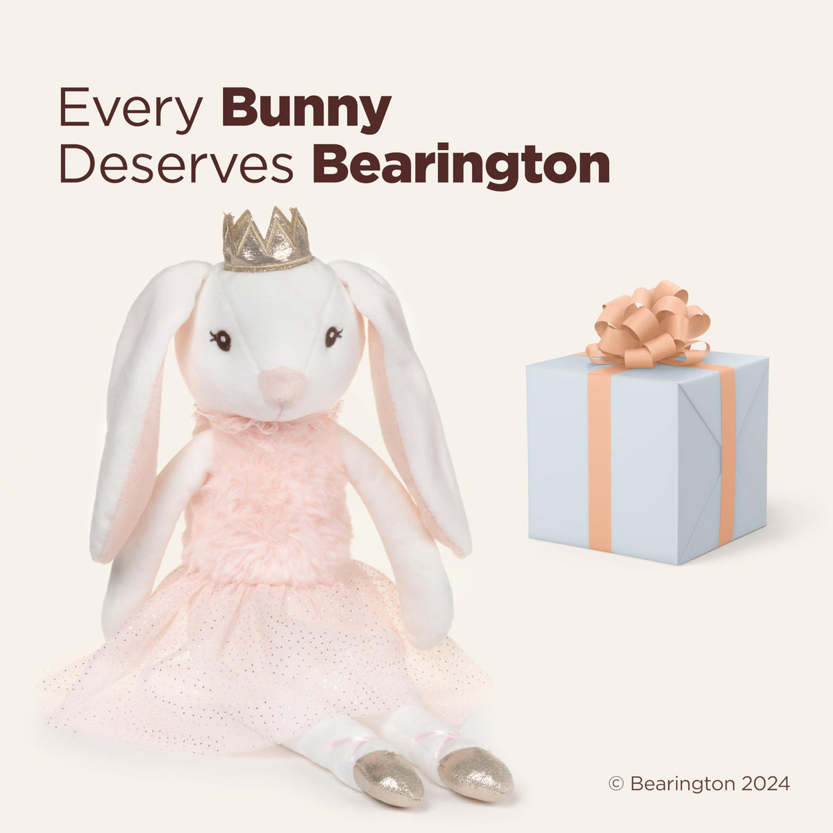 Bearington Collection luxury fabric and craftsmanship showcased in this keepsake bunny