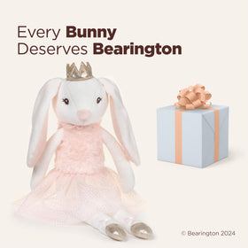 Bearington Collection luxury fabric and craftsmanship showcased in this keepsake bunny
