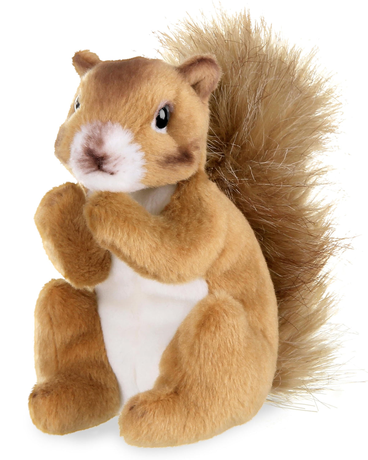 Bearington Cooper Squirrel plush, 7-inch silhouette for cuddly play and display