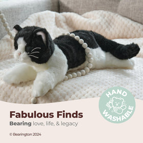 Bearington Domino cat soft fur texture invites cuddling and cozy moments