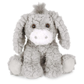 Bearington Donny plush donkey, 10.5-inch size, a soft, comforting companion for kids.
