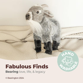 Airbrushed details on Bearington Garret Goat create a natural, lifelike expression.