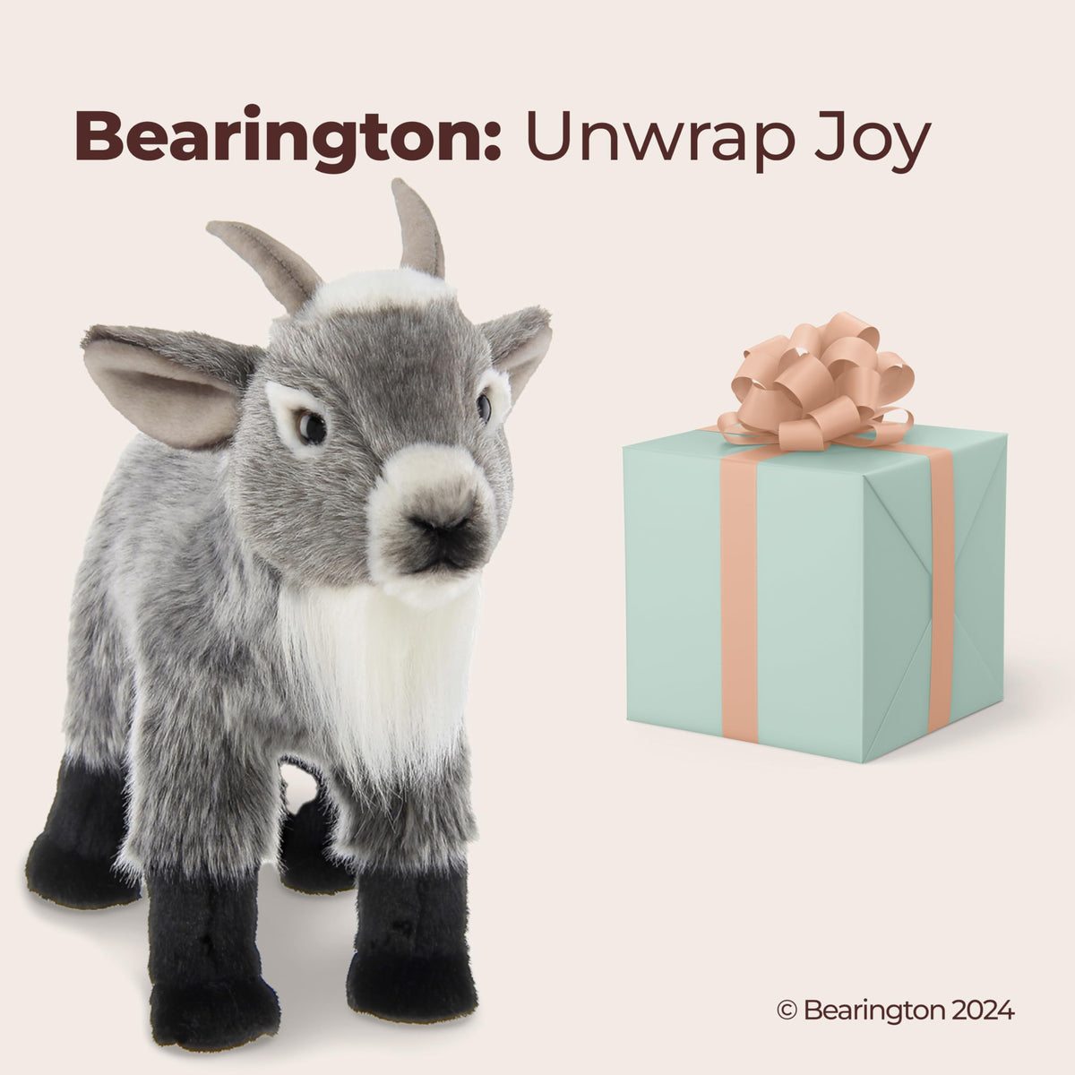 Bearington Garret Goat blends lifelike design with collectible appeal for shelves.