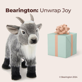 Bearington Garret Goat blends lifelike design with collectible appeal for shelves.