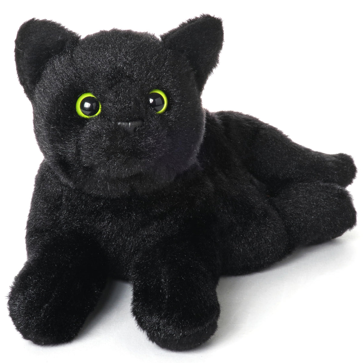 Bearington Lil' Jinx black cat plush with ultra-soft fur for cozy snuggles.