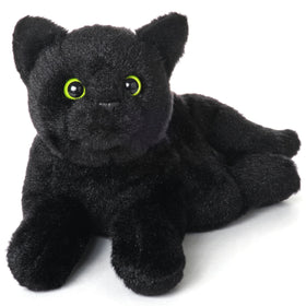 Bearington Lil' Jinx black cat plush with ultra-soft fur for cozy snuggles.