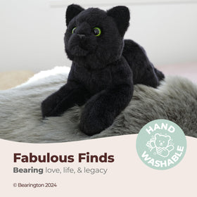 Bearington Lil' Jinx 8-inch plush serves as a comforting bedtime companion.