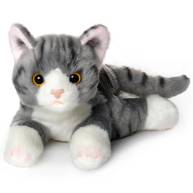Bearington Lil' Socks cat face close-up, soft bedtime buddy for cozy nights.