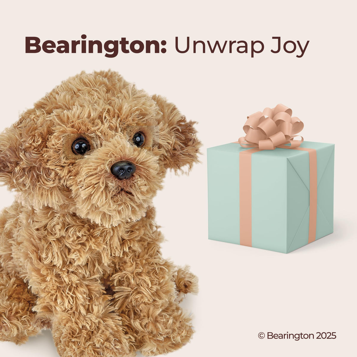 Bearington Lovely Doodles caramel dog in a playful pose sparks storytelling fun