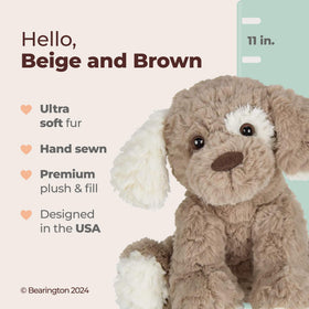 Bearington Pal plush with floppy ears enhances kid-friendly storytelling.
