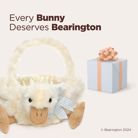 Bearington quality plush fabric ensures durable, huggable companion through seasons