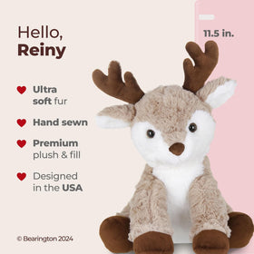Bearington Reiny scruffy fur close-up encourages imaginative play and soft comfort.