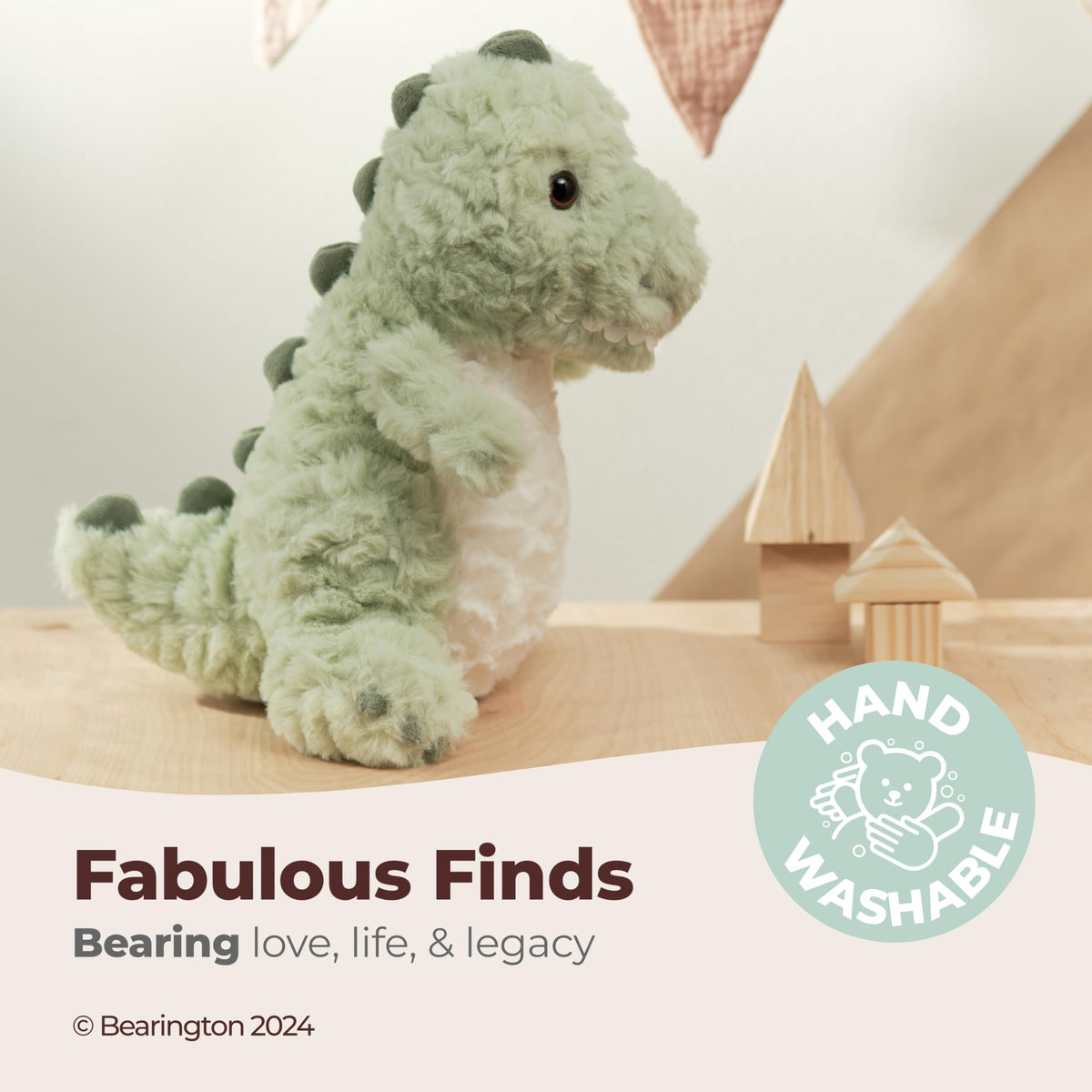 Bearington Rex plush shows premium craftsmanship with ultra-soft fur for little hands