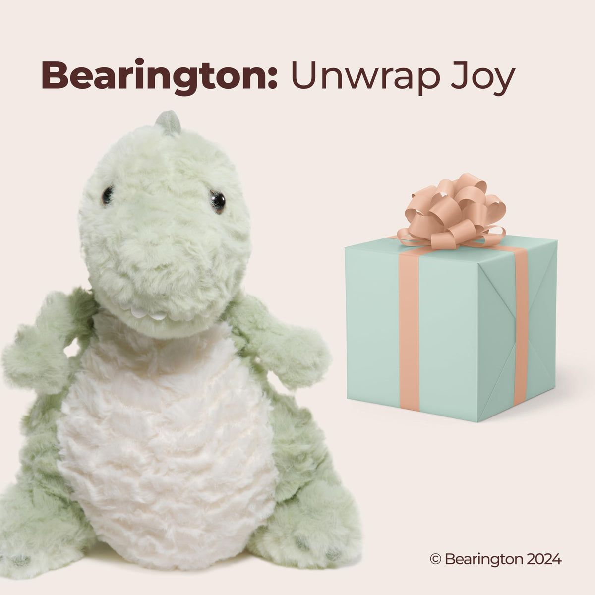 Bearington dino plush timeless design adds magic to nursery decor