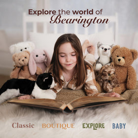 Bearington Ribbity plush frog makes a gift-ready keepsake.