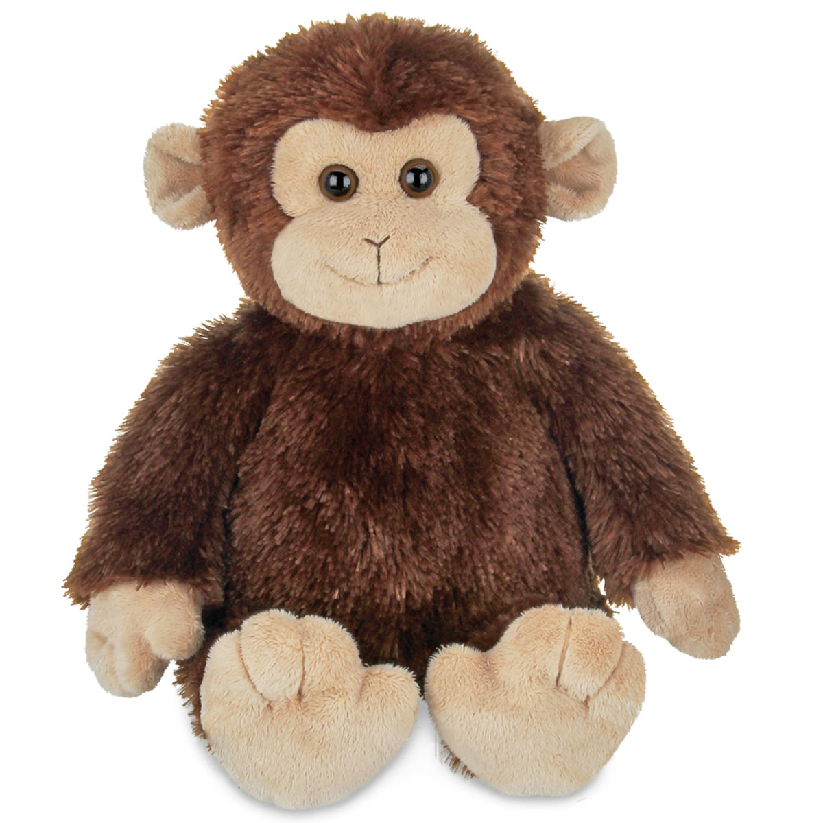 Bearington Swings Monkey face plush for cuddles and imaginative play.