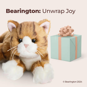 Bearington Tabby cat gift-ready plush makes occasions special.