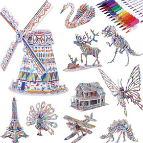 BEARUN 3D butterfly model for creative coloring and motor skills