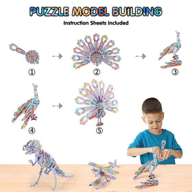 BEARUN 3D dinosaur model encouraging imagination and problem solving