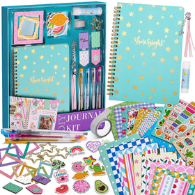 BEARUN DIY Journal Kit cover with bright design for personalized front-page flair