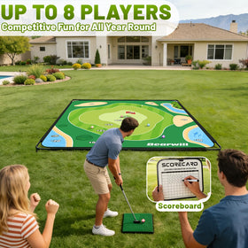 Bearwill Golf Chipping metal base provides rock-solid stability.