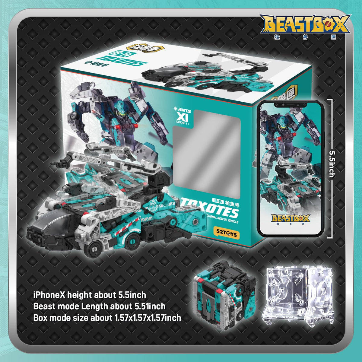 Premium ABS plastic and BPA-free build in IB-14 Toxotes.