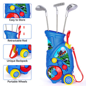 Beautiq toddler golf clubs with durable ABS construction for lasting play.