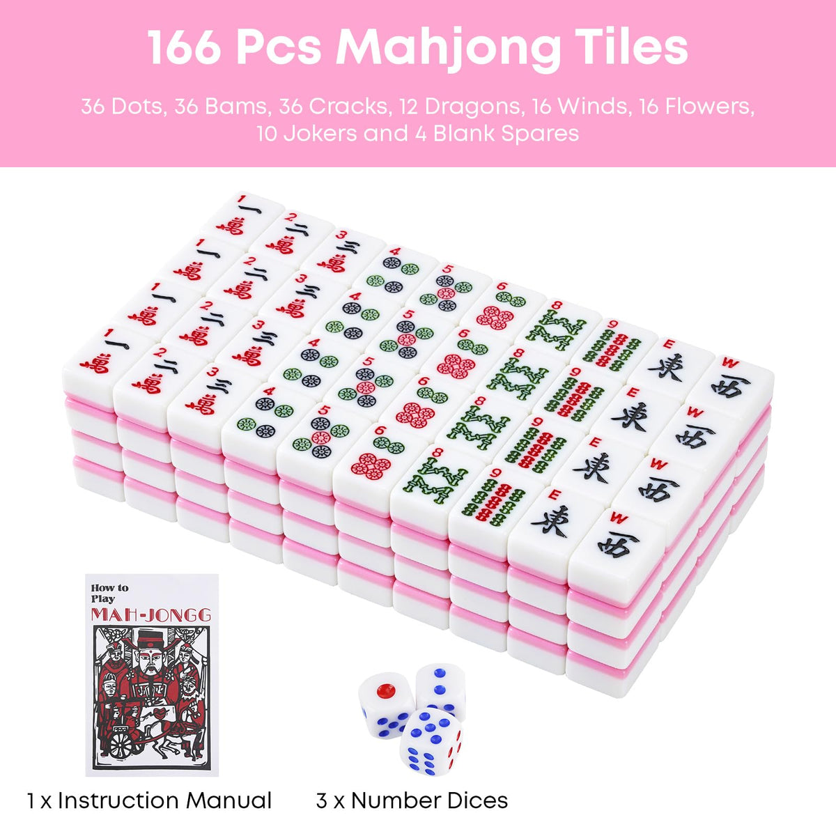 BeautyChen mahjong tiles feature hand carved patterns and premium detail.