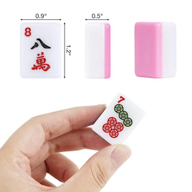 BeautyChen pink mahjong dice included for quick setup and play.